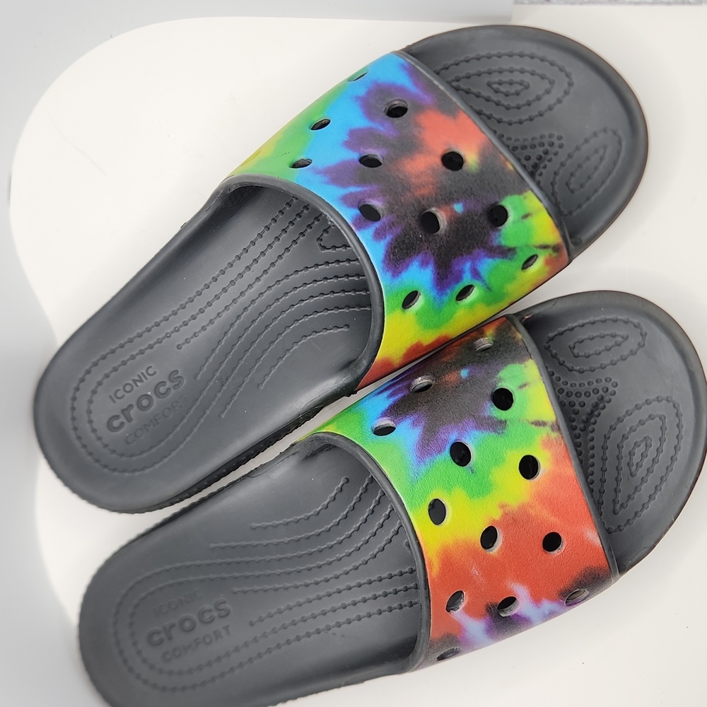 CROCS Solarized Slides Tie Dye